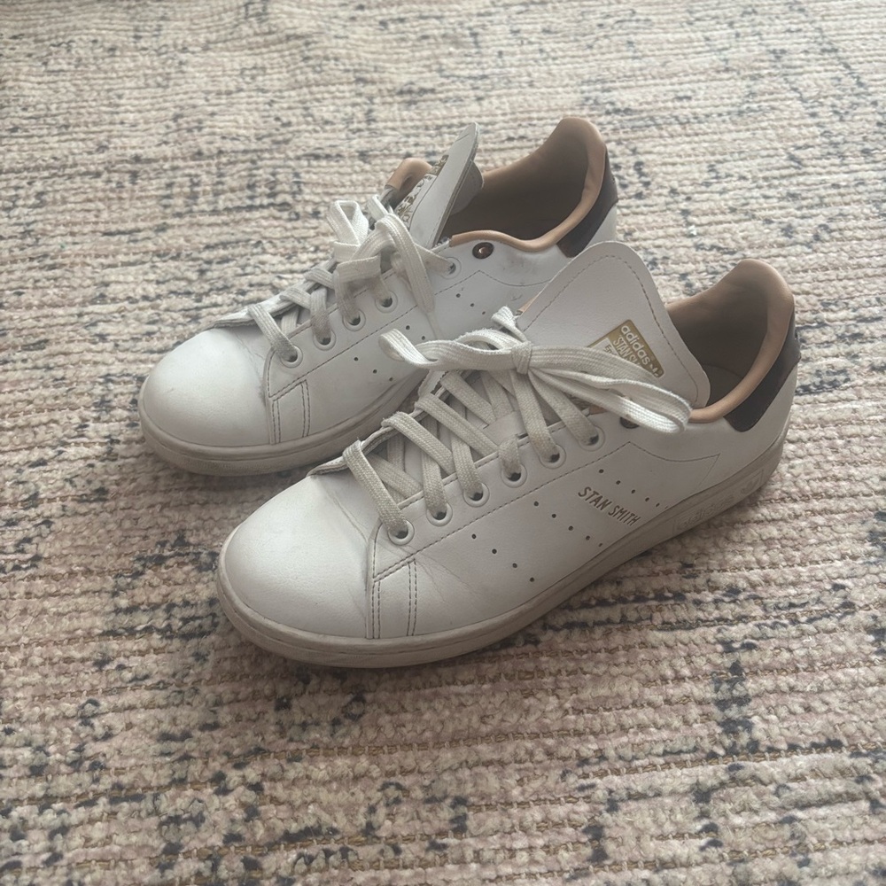 Adidas Stan Smith White and Tortoise Shell Sneakers